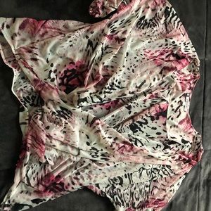 Sheer Animal Print Top